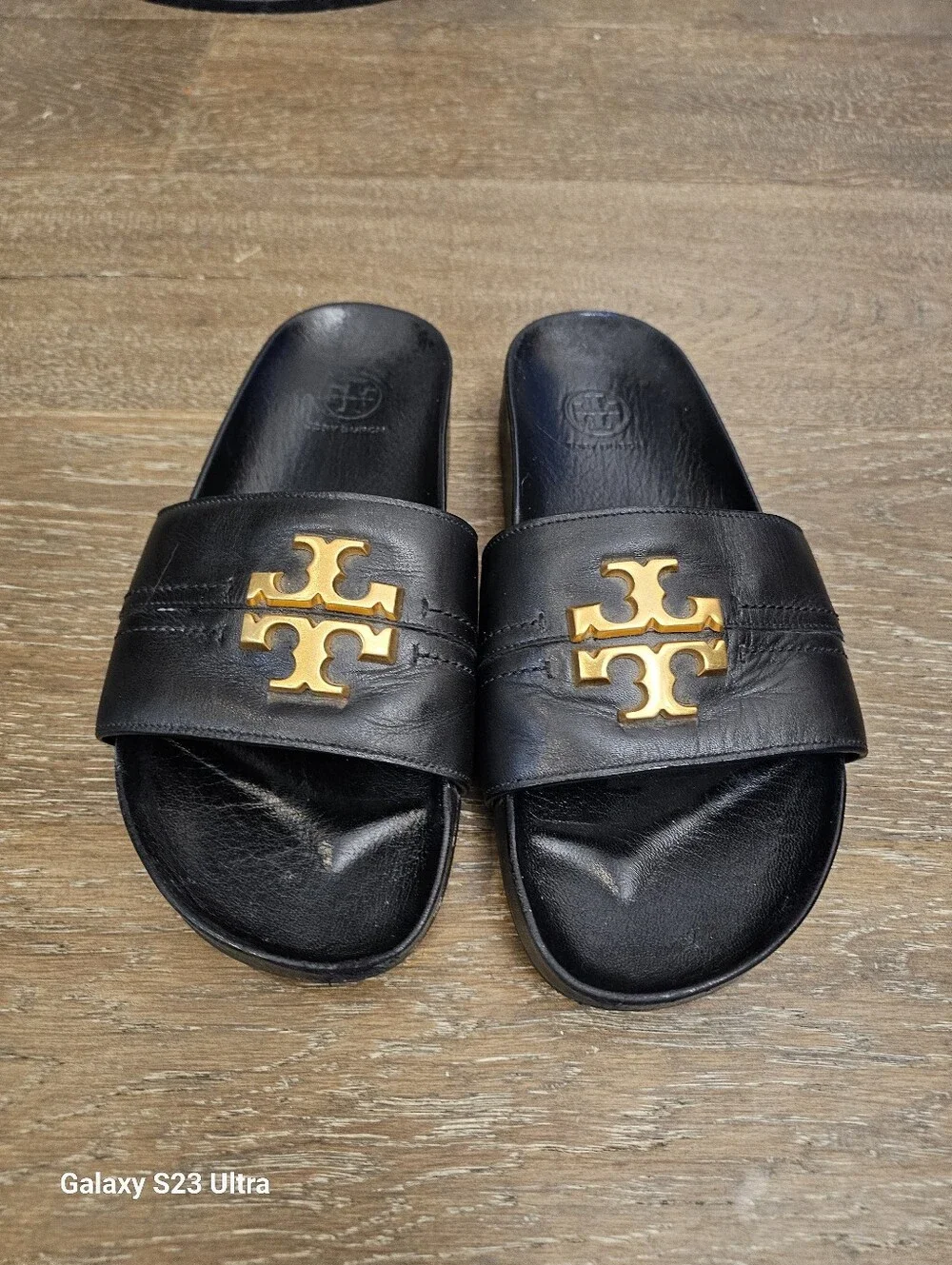Tory Burch Black Slides Sz 6.5